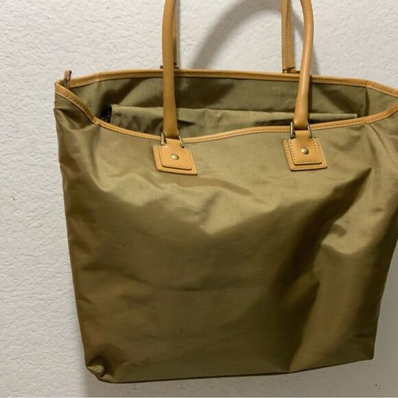 HARTMANN CANVAS LEATHER TRIM LARGE TOTE TRAVEL BAG - Picture 15 of 16